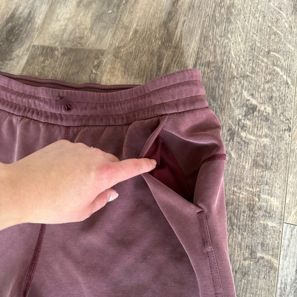 Lululemon 🍋 Brushed Softstreme Split-Hem High-Rise Pant - Red Merlot - Picture 7 of 10